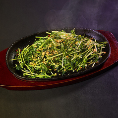 お酒がススム！豆苗炒め