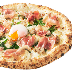 生ハムとマッシュルームのビスマルク