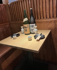 落ち着くテーブル席