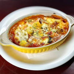 エビのアメリケーヌソースグラタン