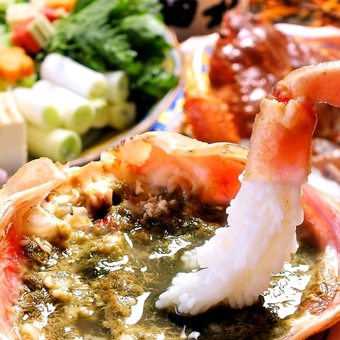 年中活きた蟹のコースをご用意しております。