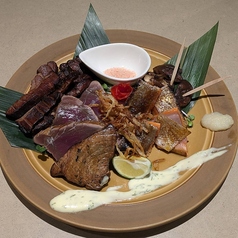 今夜の藁焼き盛り合せ