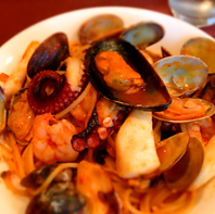 魚介類のスパゲティ　トマト風味