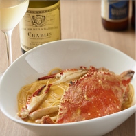 復活！渡り蟹のトマトクリームスープスパゲティ