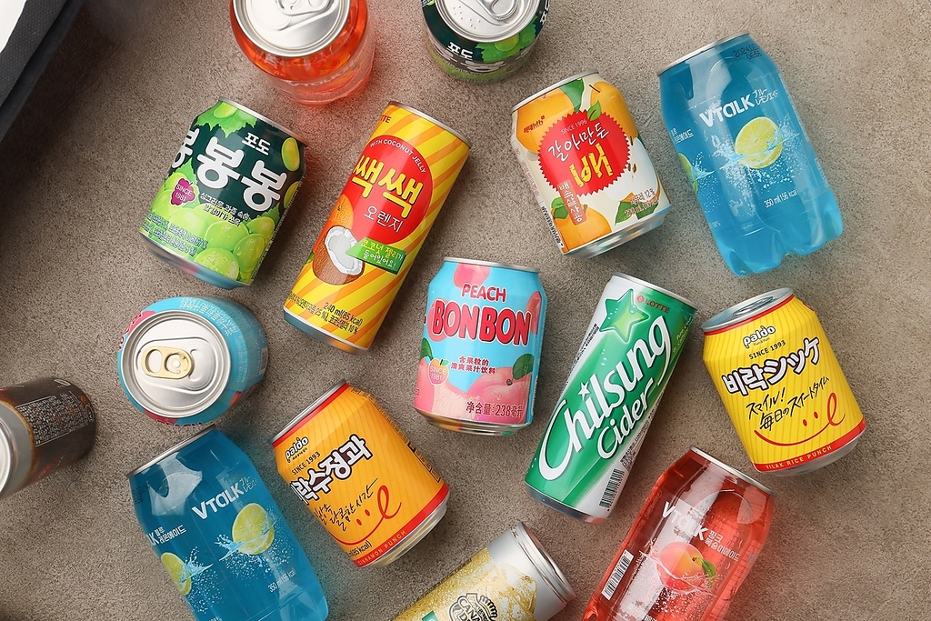 人気の韓国ジュースも多数あります