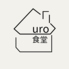 uro食堂のロゴ