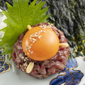 料理メニュー写真&nbsp;もも肉のユッケ仕立て
