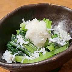 小松菜炊いたん しらすおろし