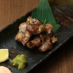 砂ずりの藁焼き