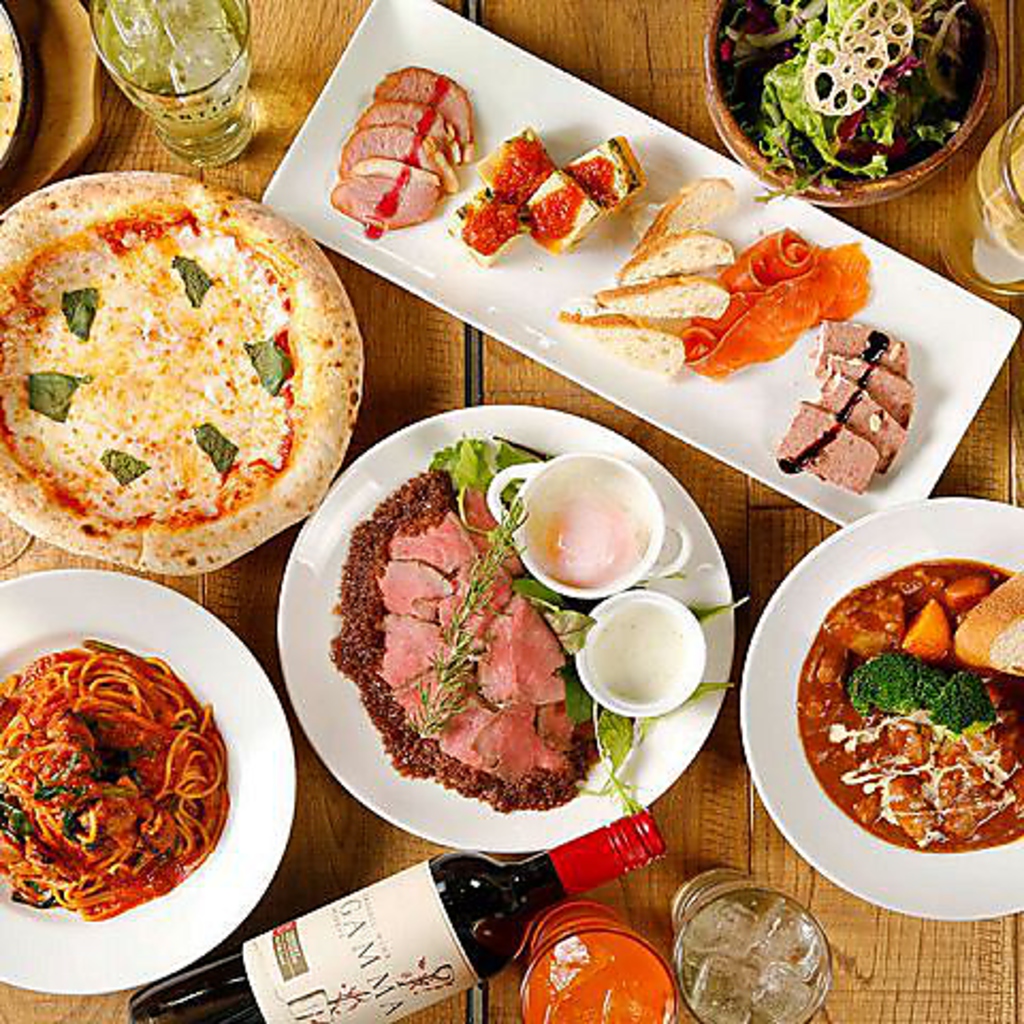 90分飲み放題付きのコースを4000円（税込）からご用意！お料理のみのコースもご提供可