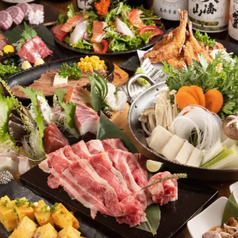 全260席個室完備　肉・海鮮・鍋 &nbsp;3H食べ飲み放題　豊洲横丁 のコース写真