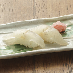 スズキにぎり寿司／シャリは隠岐の島藻塩米使用