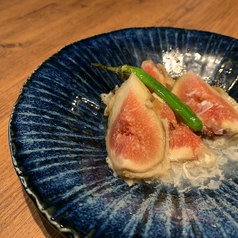 いちじくのフリット 銀餡がけ