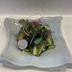 たたききゅうりの胡麻昆布和え