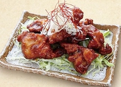 鶏肉の黒麹黒酢あんかけ