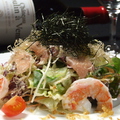 料理メニュー写真 和風シーザーサラダ/海の幸のミックス野菜サラダ