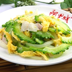 ゴーヤと豚肉の玉子炒め