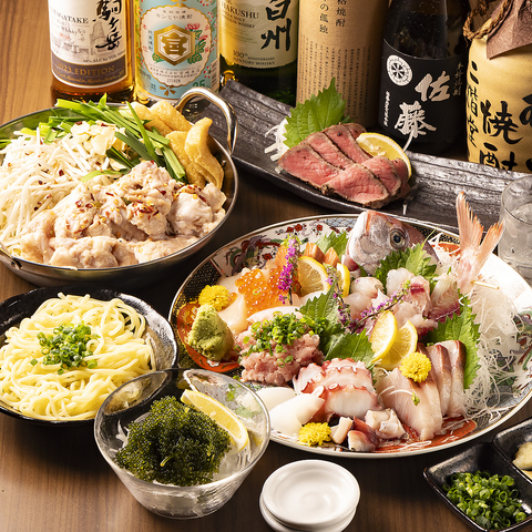 ご宴会コースは、焼き鳥やしゃぶしゃぶ、お刺身、沖縄料理までご用意しております！