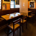 席を区切ることもでき、リラックスしてお過ごしいただけます♪
