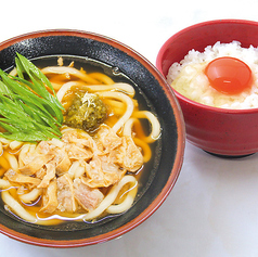 かすうどんとこだわり卵かけご飯