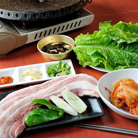 韓国料理の定番！！サムギョプサルを是非！！