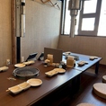 座敷もご用意しております。お早目のご予約をオススメいたします。