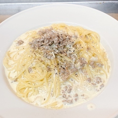 牛挽肉のクリームソース