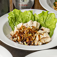 茹で豚にんにくソース