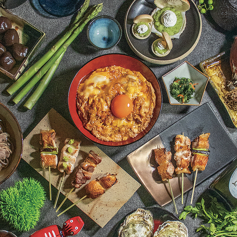 【仙台駅直結】焼き鳥/究極親子丼/つくね丼/牛タン/ずんだ豆腐/三角油揚げ/東北地酒