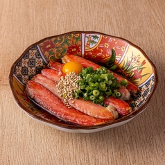蟹を贅沢に使用したはなれ自慢の逸品