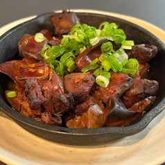 鶏レバーの鉄板焼き