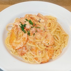 シュリンプのトマトクリームソース