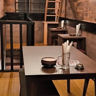 カウンター席完備