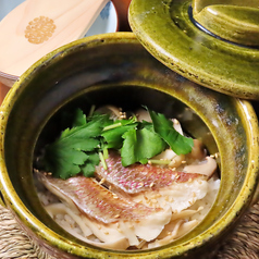 土鍋で炊き上げる鯛めし(お出汁付) 一合