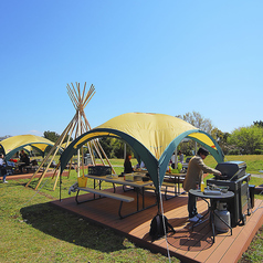 日差しが強くても大丈夫！屋根を完備しております◎