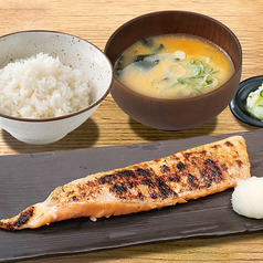 サーモンハラス焼き定食