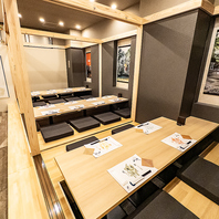 【大人数向け個室】10名以上での宴会もお任せください