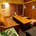 6～9名様のお席です☆繋げて大人数でお座り頂くことも可能です！合コンにも最適☆