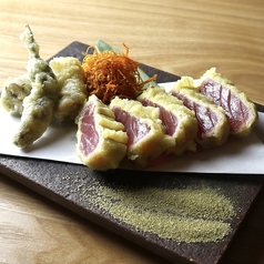 鮪のレア天麩羅