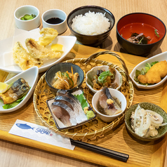 とろさばお造りと塩たたきの食べ比べ定食