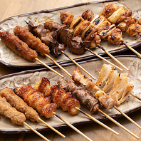 圧倒的な品揃えの焼鳥メニュー♪色々な部位が楽しめる♪