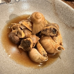 巻貝の青唐紹興酒煮