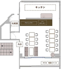 【nurikabe本店】20名様着席イメージです