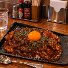 ごろごろチキンの焼きカレー