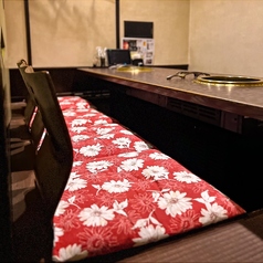 テーブル式の個室
