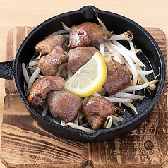 鶏ハツの塩レモン炒め