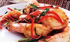 エビの唐揚げ唐辛子炒め　　