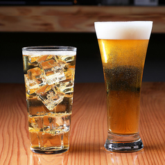 豊富なアルコールメニュー
