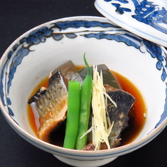 賀茂茄子と鰊の炊合せ