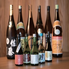 厳選された銘柄が勢揃い！料理に華を添える焼酎・日本酒